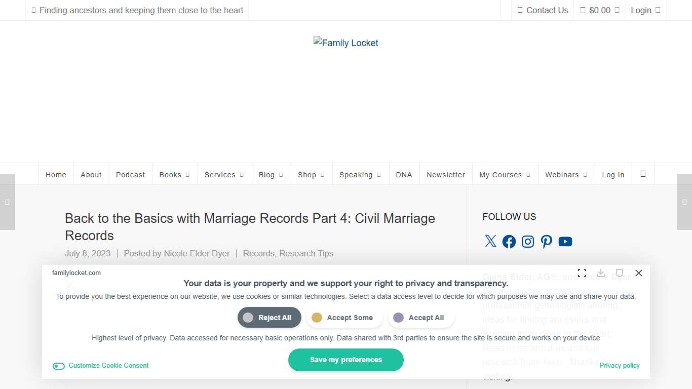Back to the Basics with Marriage Records Part 4: Civil Marriage Records – Family Locket
